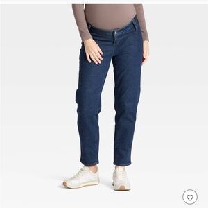 Ingrid & Isabel under belly 80s slim maternity jeans, size 6